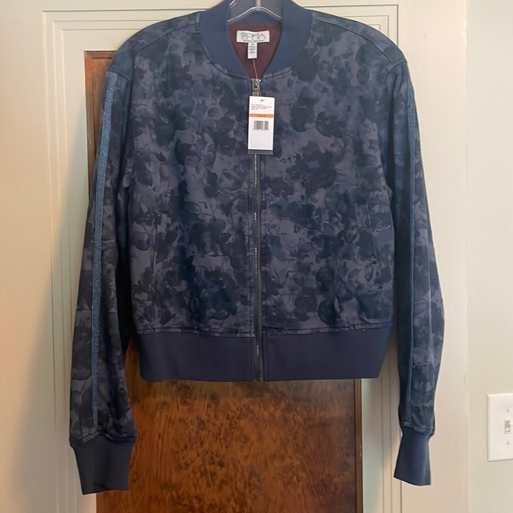 Floral bomber jacket